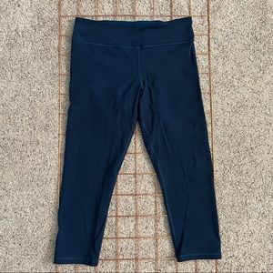 AMERICAN EAGLE | Blue Striped Capri Leggings